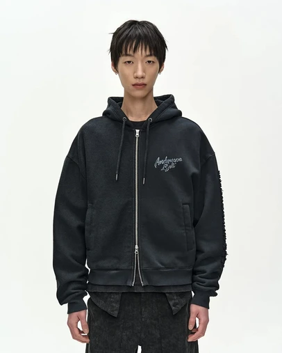 Andersson Bell - Patchwork Liquid Logo Hood Zip-Up