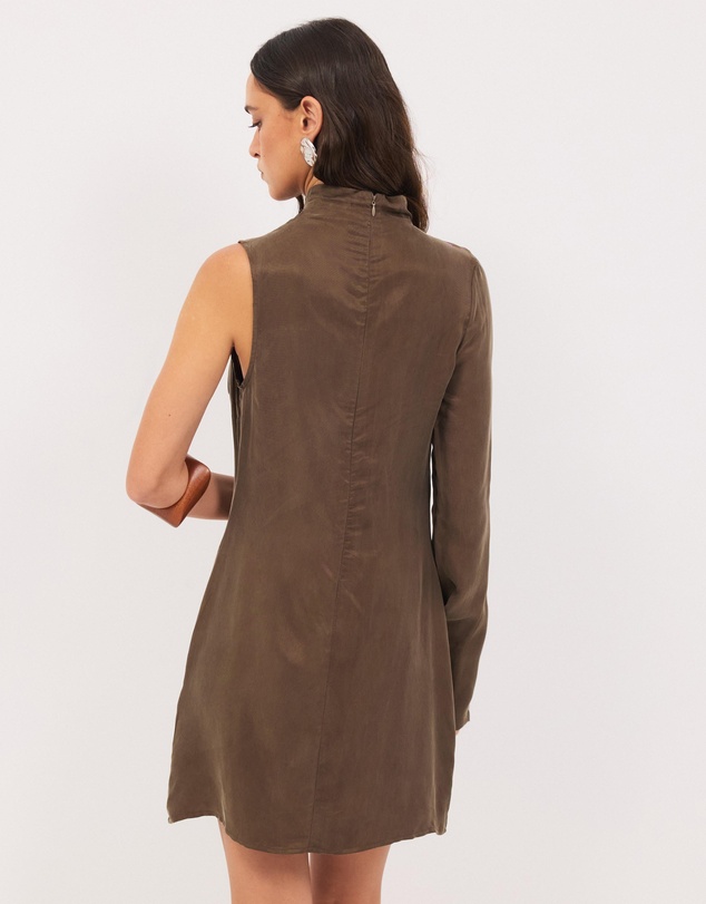 Calli - Sadie Cupro Draped Mini Dress
