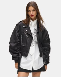 Karl Lagerfeld - Satin Bomber Jacket