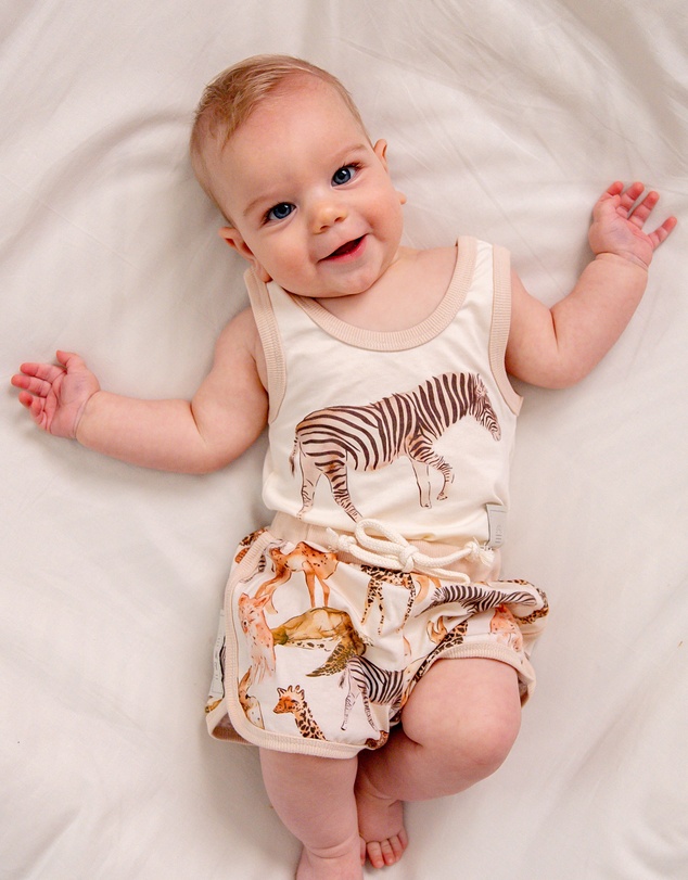 WITH LOVE FOR KIDS - Comfy Tank Onesie - Babies