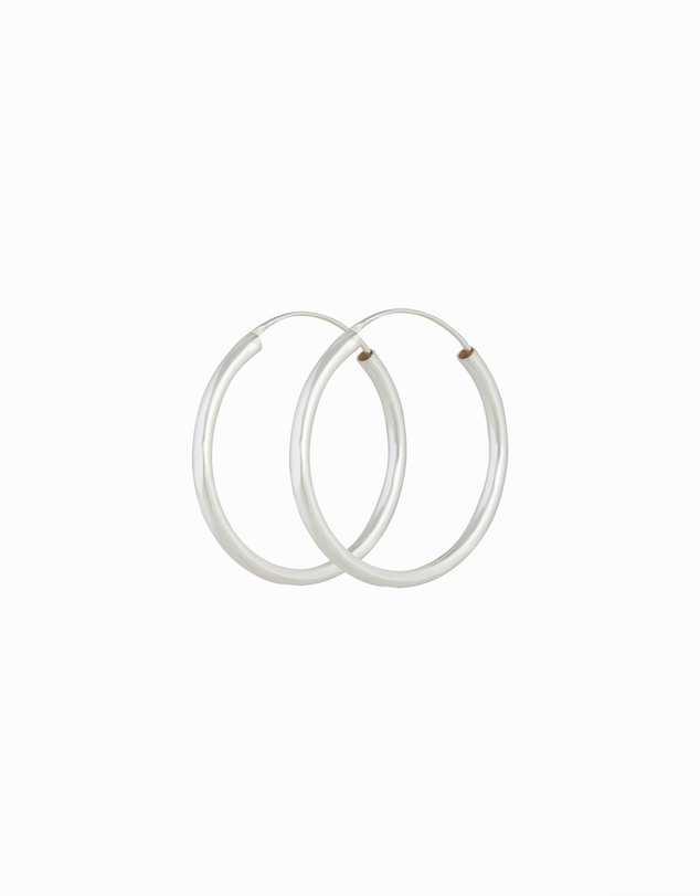 Lovisa - Sterling Silver Thick Hoop Earrings