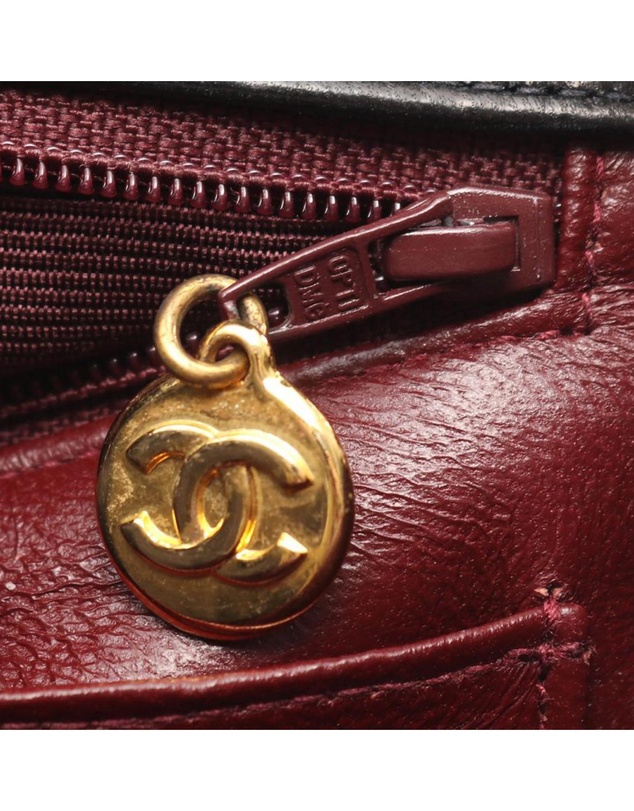 Pre-Loved by Azura Reborn - Pre-Loved CC Lambskin Line Chain Flap