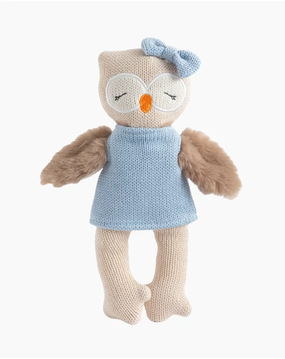 Living Textiles - Knitted Animal Toy - Ollie the Owl