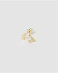 Izoa - Little Letter F Stud
