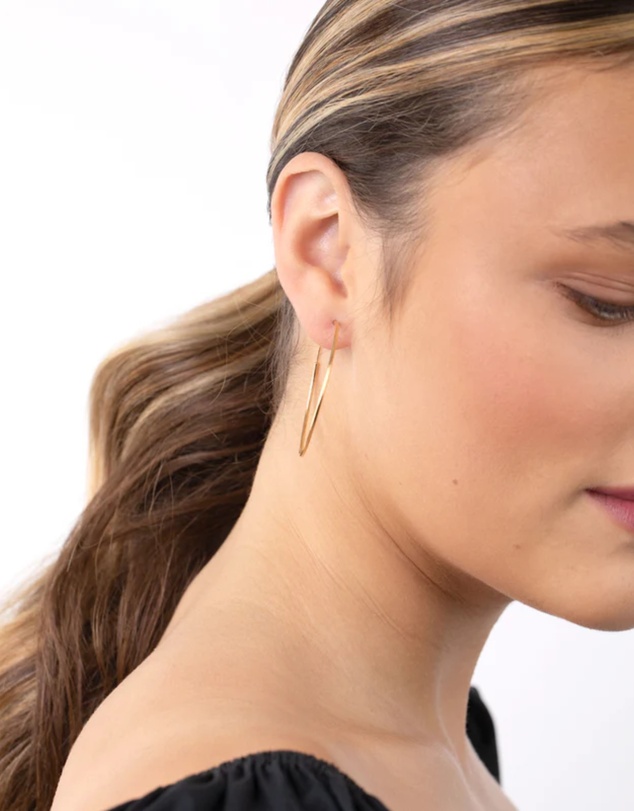 Lovisa - Gold Plated Sterling Silver 40mm Hoop Earrings