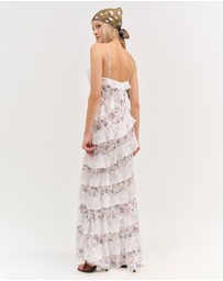 For Love & Lemons - Debby Ruffled Maxi Dress
