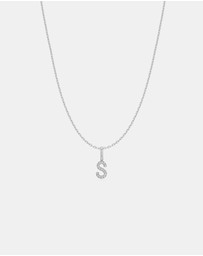 Ania Haie - Ania Haie Silver Letter S Initial Necklace