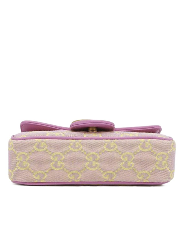 Pre-Loved by Azura Reborn - Pre-Loved Super Mini GG Marmont Matelasse Canvas Flap Crossbody