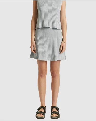 FRIEND of AUDREY - Hartley Lurex Knit Mini Skirt