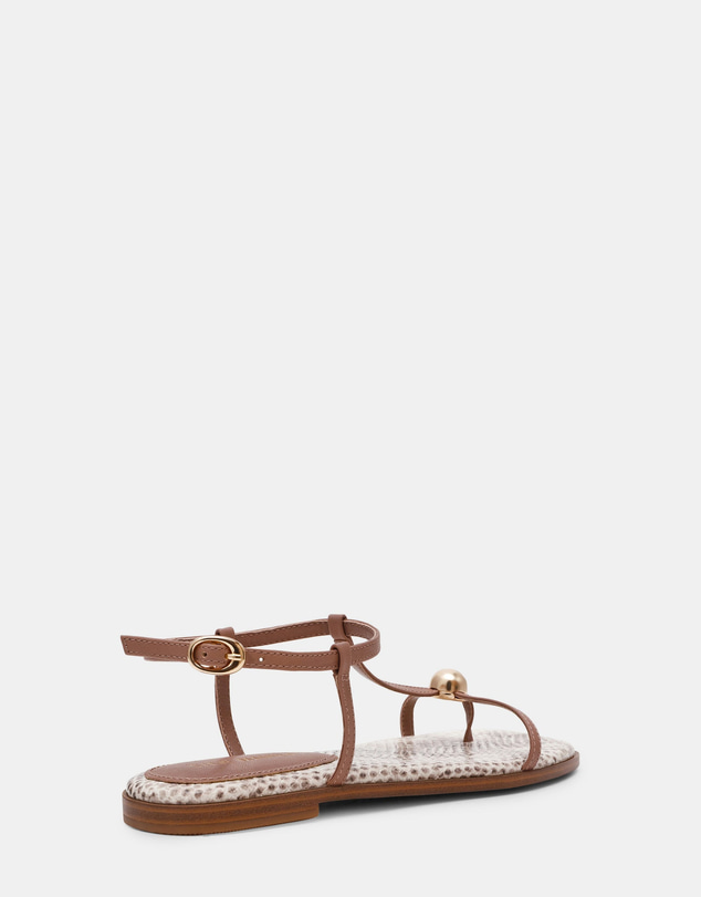 Steve Madden - Ritzy natural snake sandal