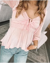 Esther & Co - Caroll Top - Pink