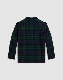 Polo Ralph Lauren - Plaid Cotton Flannel Camp Shirt - Teens