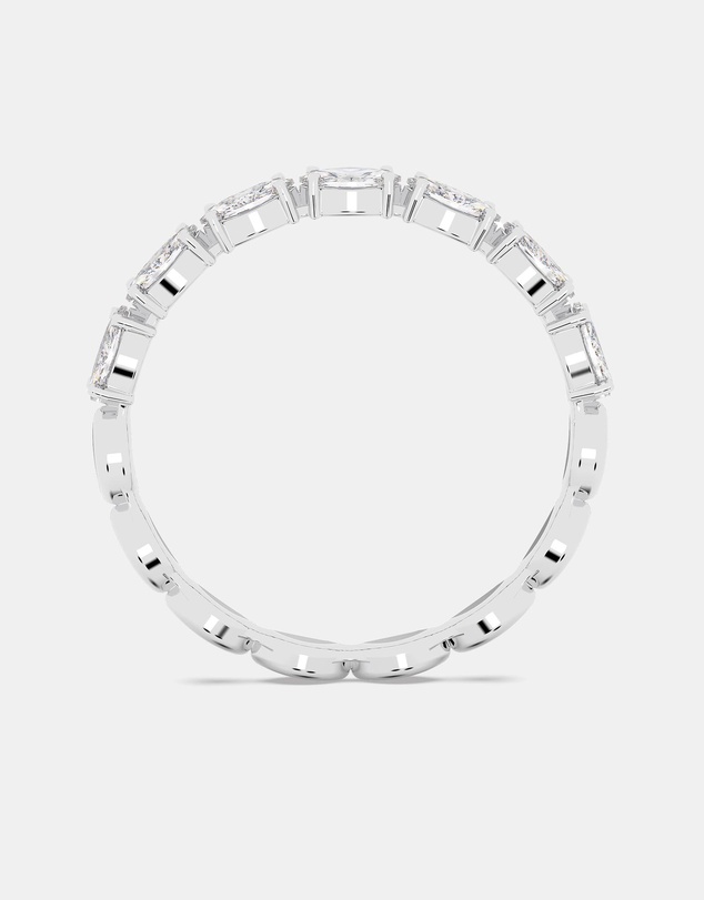 Swarovski - Matrix Vittore ring, Marquise cut, White, Rhodium plated