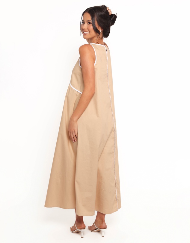Petal & Pup - Peppa Maxi Dress - Beige/White