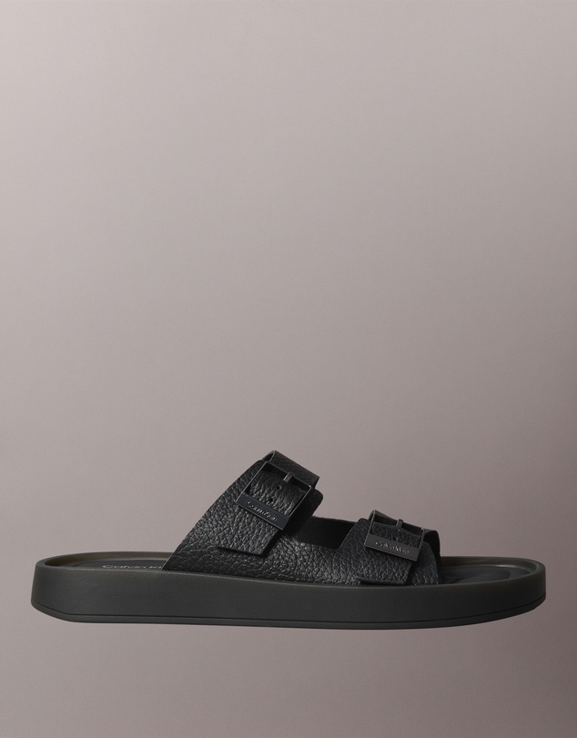Calvin Klein - Leather Buckle Sandals