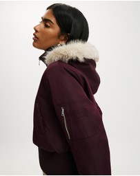 Cotton On - Remi Hooded Bomber Jacket