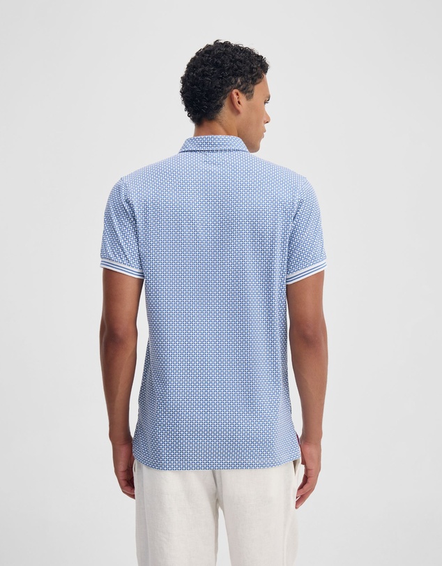 Oxford - Milo Print Jersey Polo With Pocket