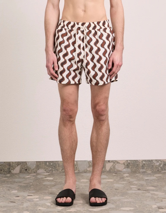 Frescobol Carioca - Rio Copa Paisley Print Swim Shorts