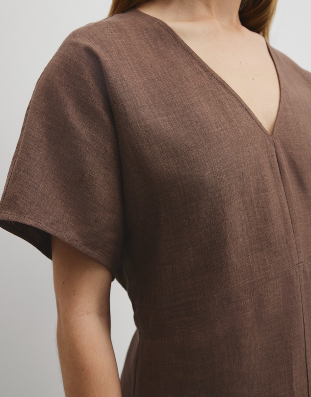 Country Road - Linen Midi Dress
