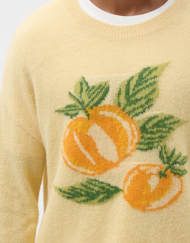 AERE - Citrus Intarsia Knit Jumper