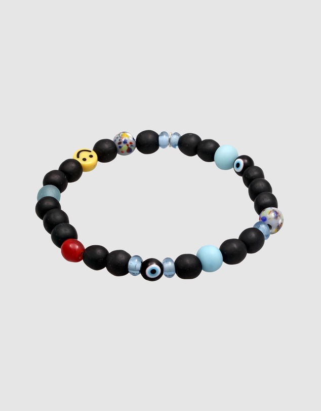 Kuzzoi - ICONIC EXCLUSIVE - Mixed Bead Bracelet with Smiling Charm