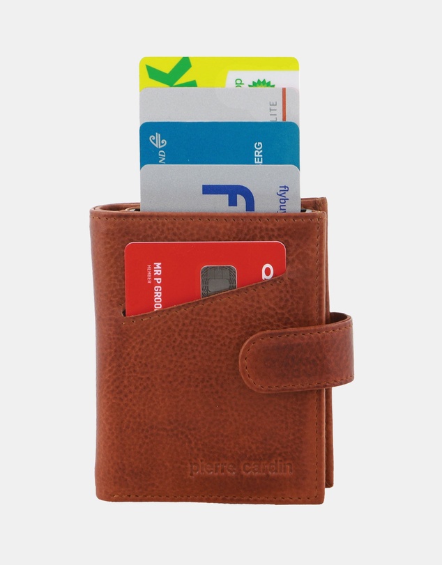 Pierre Cardin - Pierre Cardin Leather Smart Slide Card Holder Tab Wallet