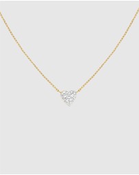 Rosefield - Pavé Heart Gold-Tone Necklace