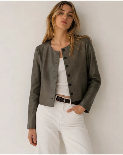 KAJA Clothing - Sienna Vintage Leather Jacket