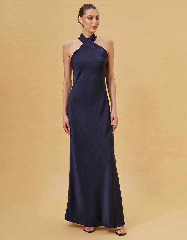 CHANCERY - Juno Twist Halter Maxi Dress