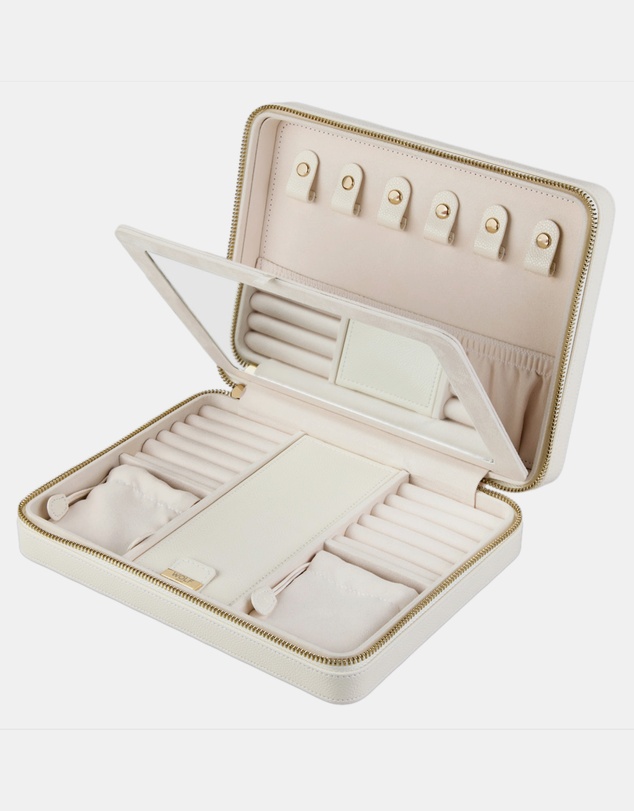 Wolf - WOLF Lauren Large Zip Case Ivory