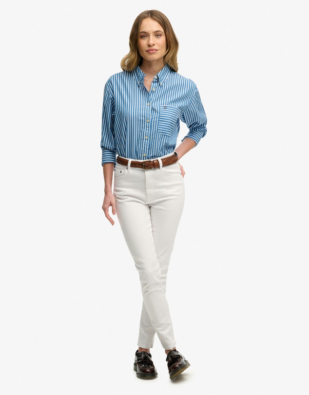 Superdry - Poplin Relaxed Long Sleeve Shirt