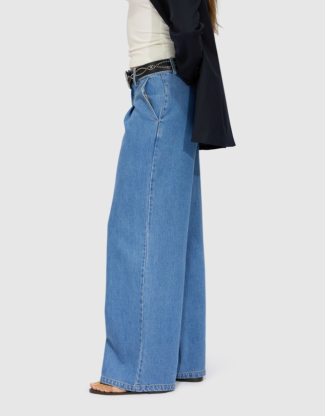 Belle & Bloom - Ready For Your Love Denim Washed Wide Leg Pant