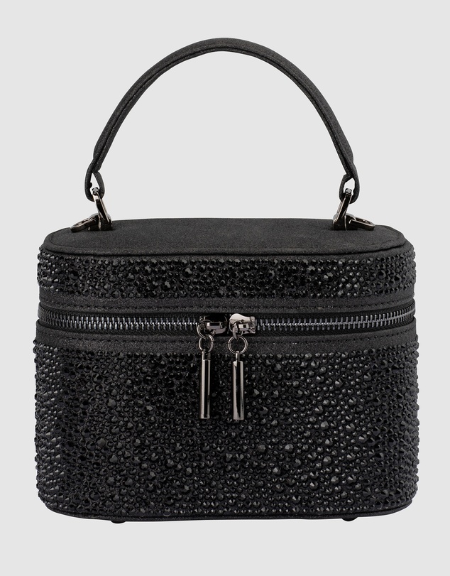 Olga Berg - Beckie Zip Top Crystal Bag