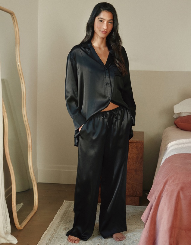 Papinelle - Pure Silk Wide Leg Pant