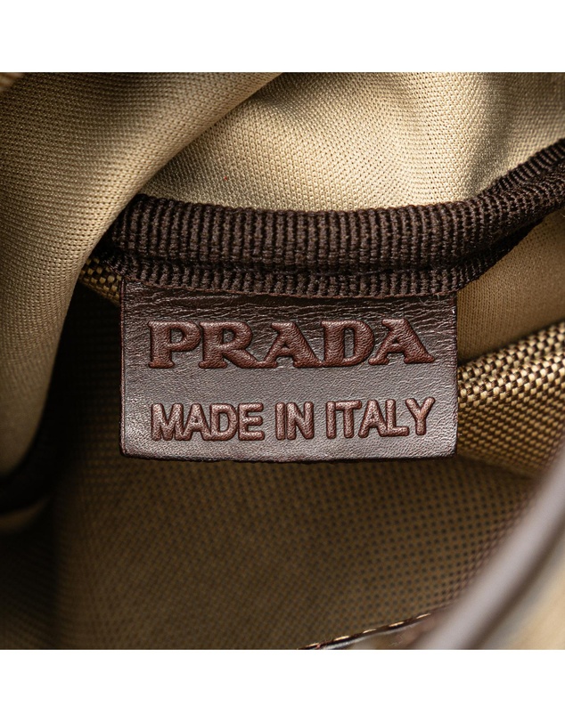 Pre-Loved by Azura Reborn - Pre-Loved prada Textured Shoulder Bag with Strap and Embellished Detail