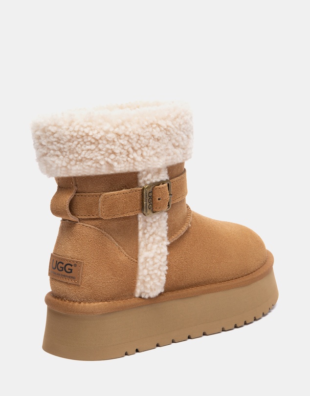 EVERAU - Australian Shepherd Ugg Mini Nordel Cow Suede Upper UGG Boots