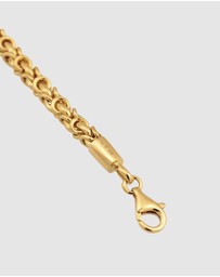 Kuzzoi - ICONIC EXCLUSIVE - Classic Byzantine Chain Bracelet in Gold-Plated 925 Sterling Silver