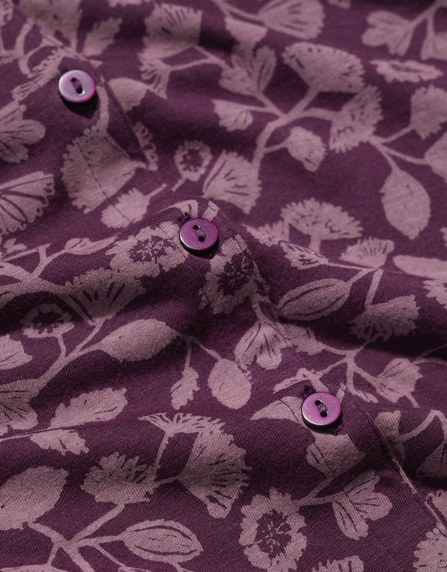 Seasalt - Seasalt Cornwall Purple 3/4 Embrace Shirt