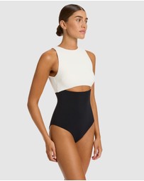JETS - Versa Rib Cut Out High Neck One-Piece