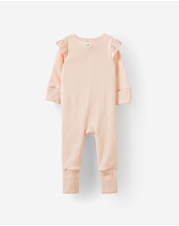 Cotton On Kids - Growie Long Sleeve Rib Romper