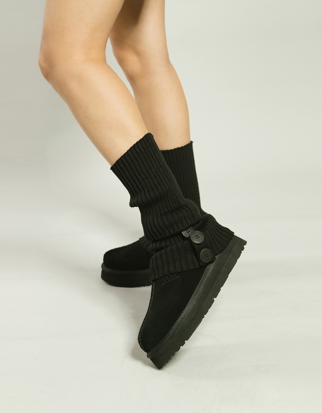 Ozwear Connection Uggs - Ugg Cardy Stretchy Knit Leg Warmers Slouch Socks