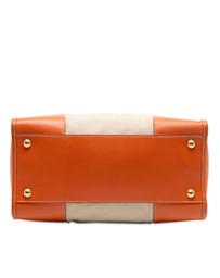 Pre-Loved by Azura Reborn - Pre-Loved Saffiano Trimmed Canvas Canapa Satchel