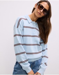 The Fated - Marlo Stripe Knit Polo