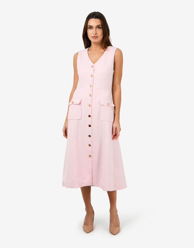 Forcast - Valena Tweed Midi Dress