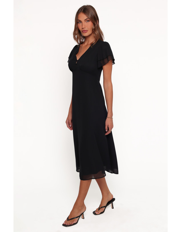Petal & Pup - Laurina Midi Dress - Black