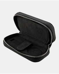 Wolf - Wolf Philipp 2 Piece Watch Zip Case Black