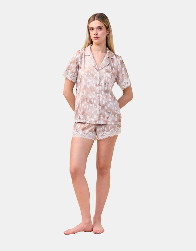 Gingerlilly - Lydia Brown Spot Short Set
