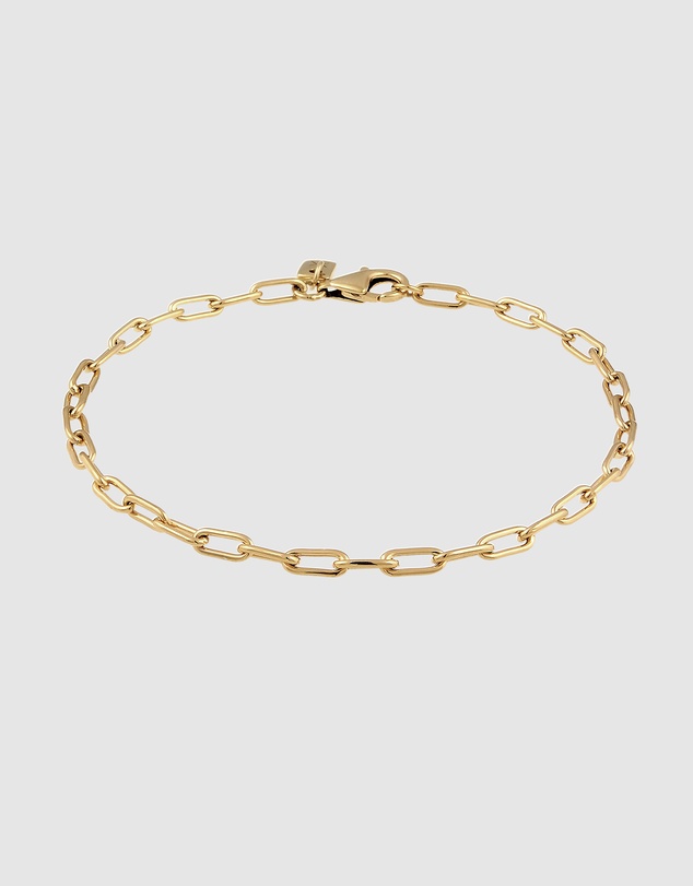 Kuzzoi - ICONIC EXCLUSIVE - Classic Long Link Chain Bracelet in Gold-Plated 925 Sterling Silver