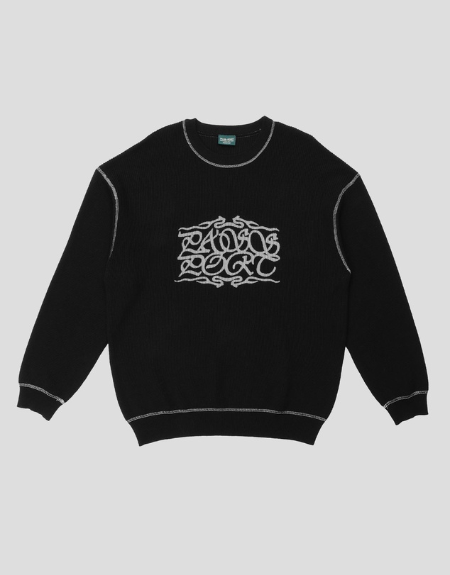 PASS~PORT - Calligraphy Knit Sweater