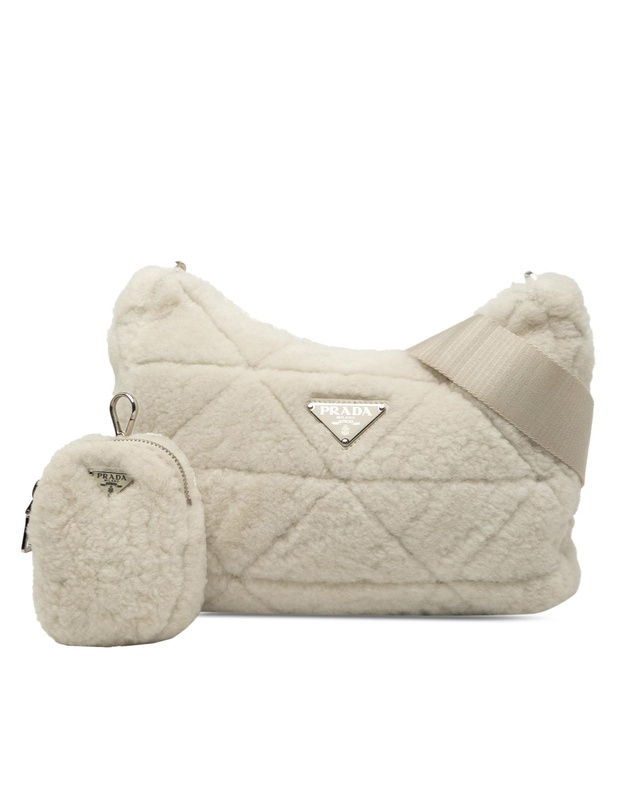 Pre-Loved by Azura Reborn - Pre-Loved Quilted Shearling Padded Crossbody